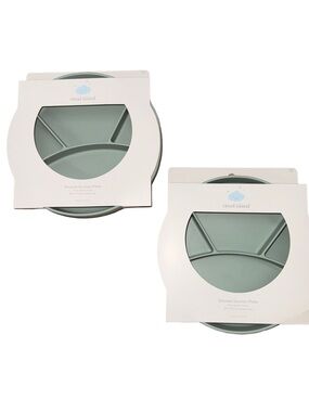 Cloud Island Sage Silicone Suction Divided Plate - 2 Pack
New with Tag